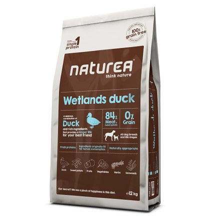 Krmivo pre psov Naturea Wetlands Duck, 12kg