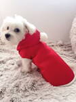 Červená bunda pre psíkov