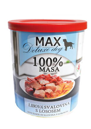 MAX deluxe - kúsky chudej svaloviny s lososom